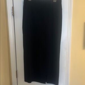Ellen Tracy Classic Black Midi Pencil Skirt, Size 14